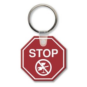 Stop Sign Key Tag (Spot Color)