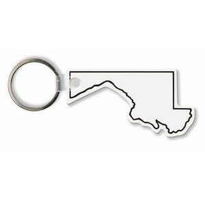 Maryland State Shape Key Tag (Spot Color)