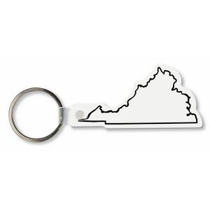 Virginia State Shape Key Tag (Spot Color)