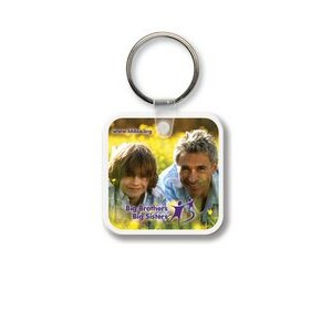 Square w/Rounded Corners Key Tag - Full Color