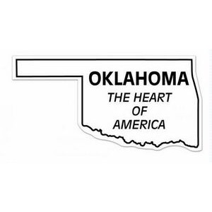 Oklahoma State Shape Magnet - Full Color