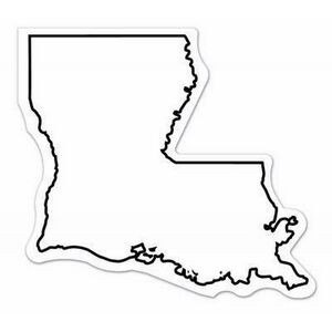 Louisiana State Shape Magnet - Full Color
