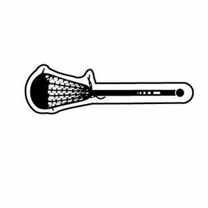Lacrosse Racket Key Tag - Spot Color