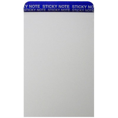 White Stockpad - No Imprint/ 20 Pages (2 11/16"x4")