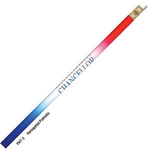 Patriotic™ Stars and Stripes #2 Pencil (Variegated Red, White, and Blue)