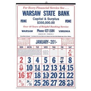 Commercial 12-Sheet Historical Date Calendar (Thru 4/30)