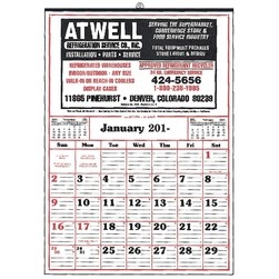 Commercial 12-Sheet Ruled Line Calendar (Thru 4/30)