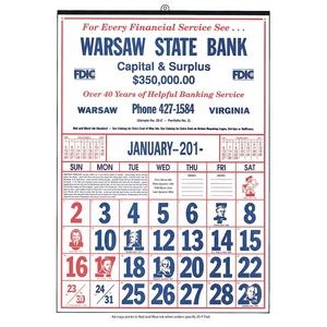 Commercial Apron Calendar w/ 20-P Historical Pad (Thru 4/30)