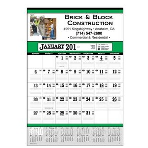 Contractor's 13-Sheet Calendar-19"x27" (Thru 4/30)