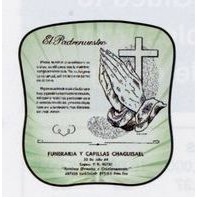 Palm Leaf "The Lord's Prayer" Fan - Spanish