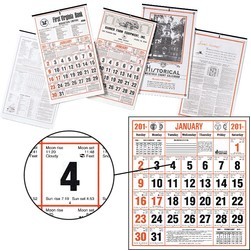 Almanac Calendar w/Historical Weather Chart (Thru 4/30)