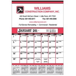 Contractor's 12-Sheet Calendar-19"x27" (Thru 4/30)