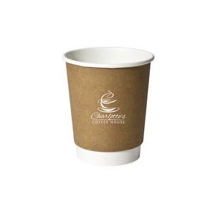 8 Oz. Kraft Double Wall Insulated Paper Cup (Petite Line)