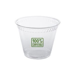 9 Oz. Soft-Sided Greenware Plastic Squat Cup (Grande Line)