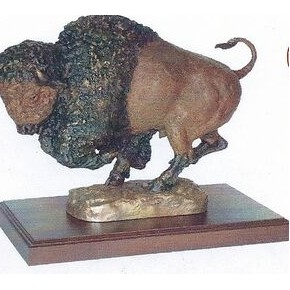 Rampage - American Bison Sculpture (14.5")