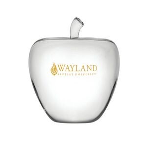 Crystal Apple Paperweight Trophy Award