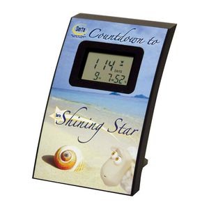 Clock - Seaside Theme Wall/ Desk Countdown LCD Clock