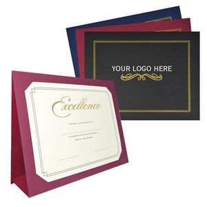 Diploma holder, Certificate Frame - 3-Fold Presentation Folder accents with Gold trim & design