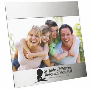Photo Frame - Brushed Aluminum Picture Frame for 5"x7" Photo