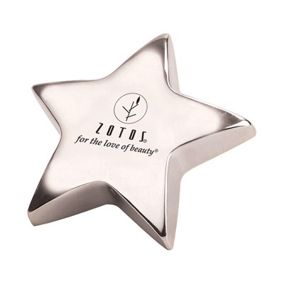 Silver Star Paper Weight