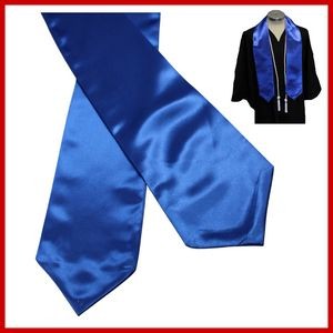 Blank Blue Graduation Stole