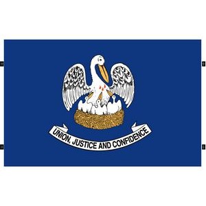 Louisiana Spectramax™ Nylon State Flag (6'X10')