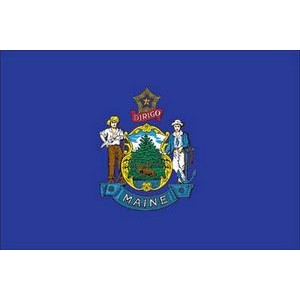 Maine Spectrapro™ Polyester State Flag (3'X5')