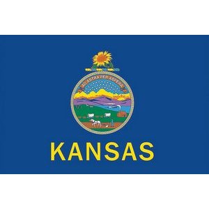 Kansas Spectramax™ Nylon State Flag (8'X12')