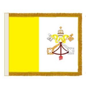 Deluxe Crown™ Indoor Papal/ Vatican Flag (4'X6')