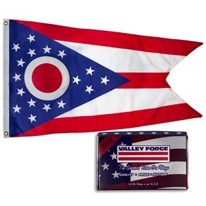 Ohio Spectramax™ Nylon State Flag (3'X5')