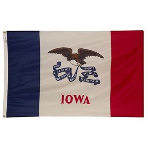 Iowa Spectramax™ Nylon State Flag (6'X10')