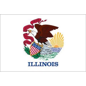 Illinois Spectramax™ Nylon State Flag (8'X12')