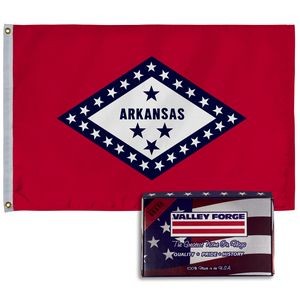 Arkansas Spectramax™ Nylon State Flag (2'X3')