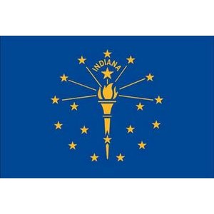 Indiana Spectrapro™ Polyester State Flag (3'X5')