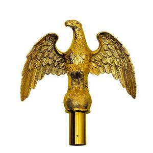 Eagle Pole Ornament W/ Gold Finish