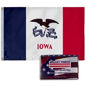 Iowa Spectramax™ Nylon State Flag (2'X3')