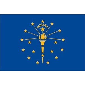 Indiana Spectramax™ Nylon State Flag (8'X12')