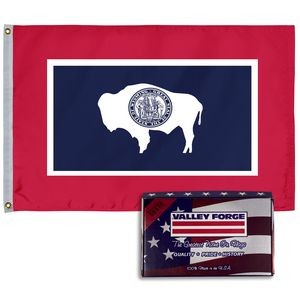 Wyoming Spectramax™ Nylon State Flag (2'X3')