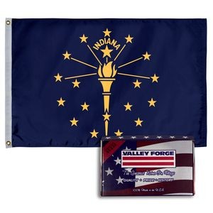 Indiana Spectramax™ Nylon State Flag (2'X3')