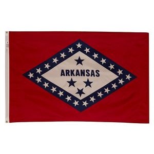 Arkansas Spectramax™ Nylon State Flag (6'X10')