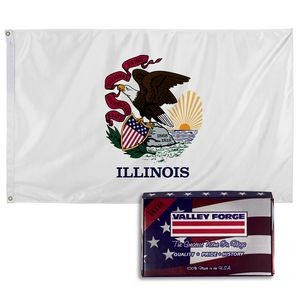 Illinois Spectramax™ Nylon State Flag (3'X5')