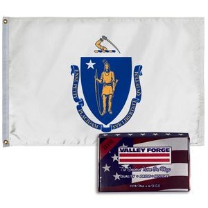 Massachusetts Spectramax™ Nylon State Flag (2'X3')