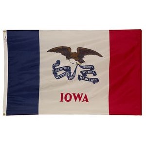 Iowa Spectramax™ Nylon State Flag (5'X8')