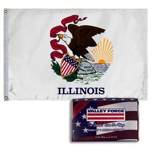 Illinois Spectramax™ Nylon State Flag (2'X3')