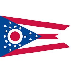 Ohio Spectrapro™ Polyester State Flag (3'X5')