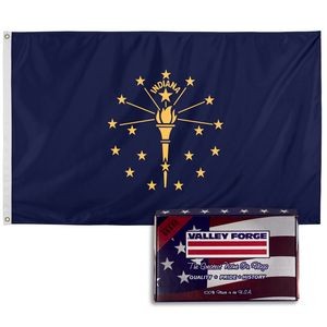 Indiana Spectramax™ Nylon State Flag (3'X5')