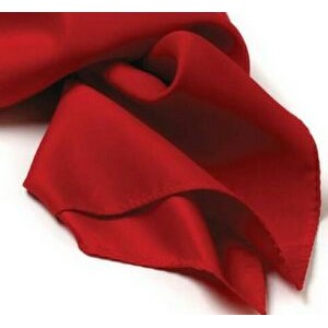 Red Polyester Satin Scarf - 8"x45"