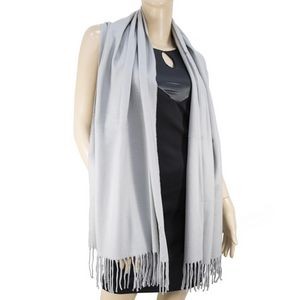 Light Grey Pashmina Shawl with a Softer than Cashmere Feel