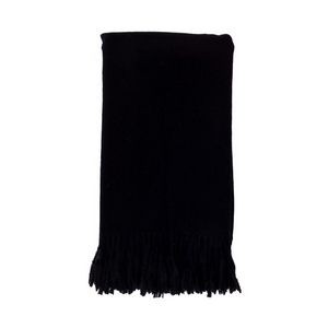 Black 100% Cashmere Throw Blanket