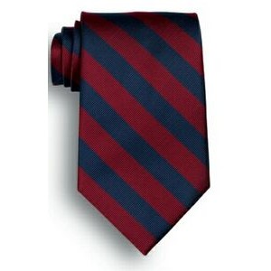 School Stripes Tie - Navy/Maroon